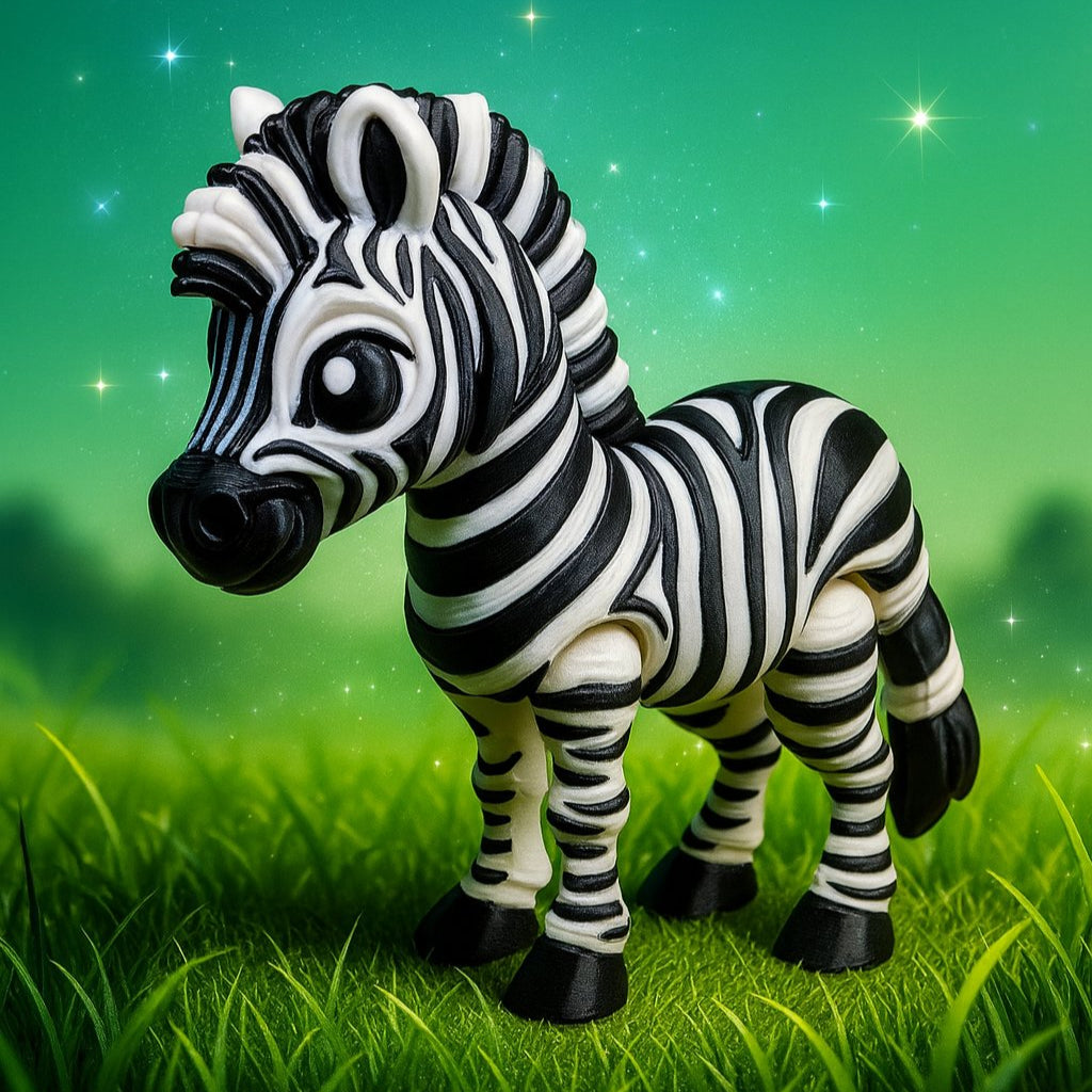 🦓 3D დაბეჭდილი ზებრა / 3D Printed Zebra