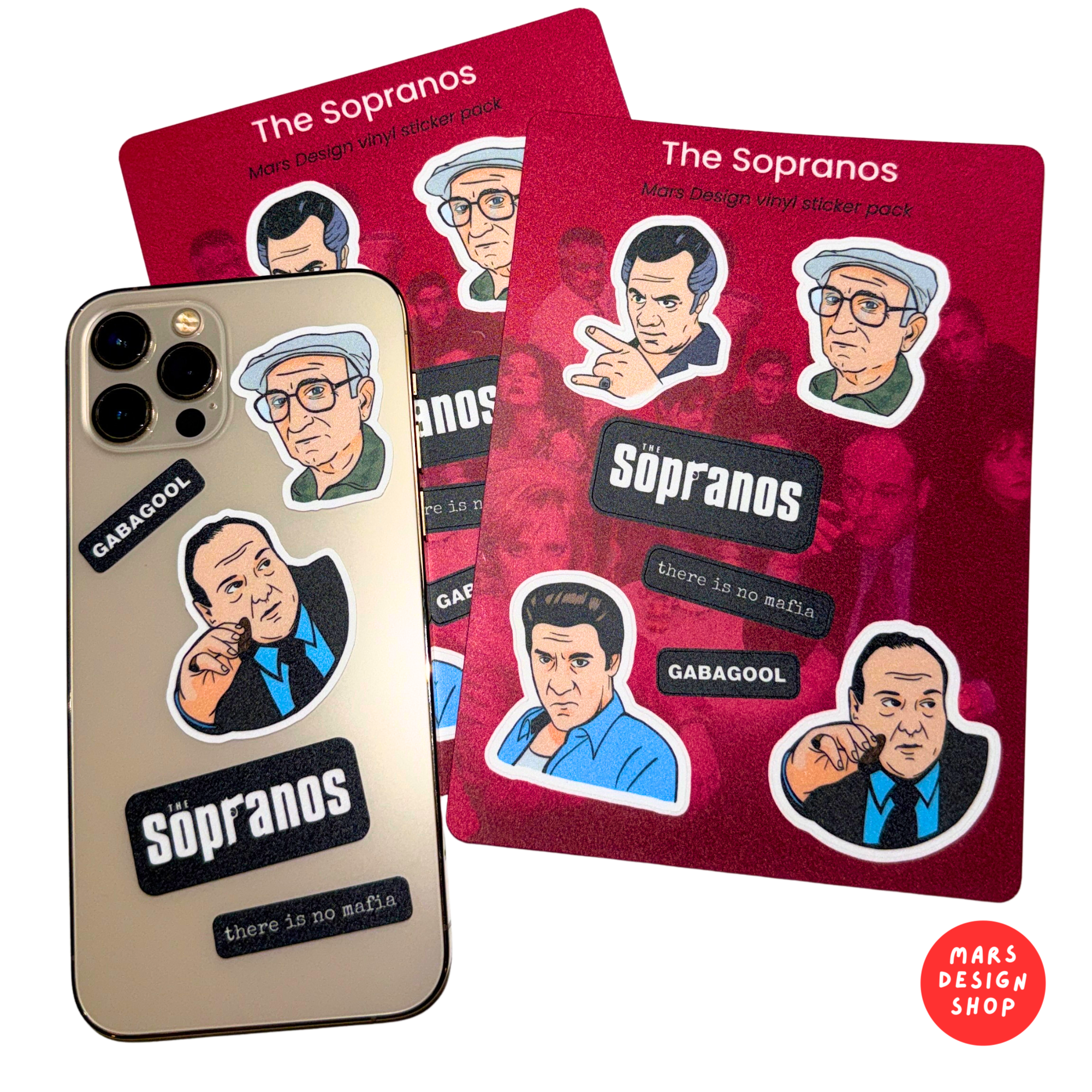 The Sopranos Vinyl sticker pack სოპრანო ვინილის სტიკერების ნაკრები