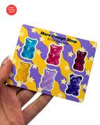 3D Jelly Bears sticker pack - ჟელიბონები მოცულობითი სტიკერების ნაკრები 6ც