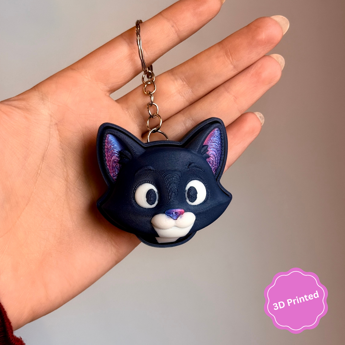 😺🐁 3D დაბეჭდილი ტომი და ჯერი ქლიქერი ბრელოკი / 3D Printed Tom and Jerry Fidget Toy Keychain