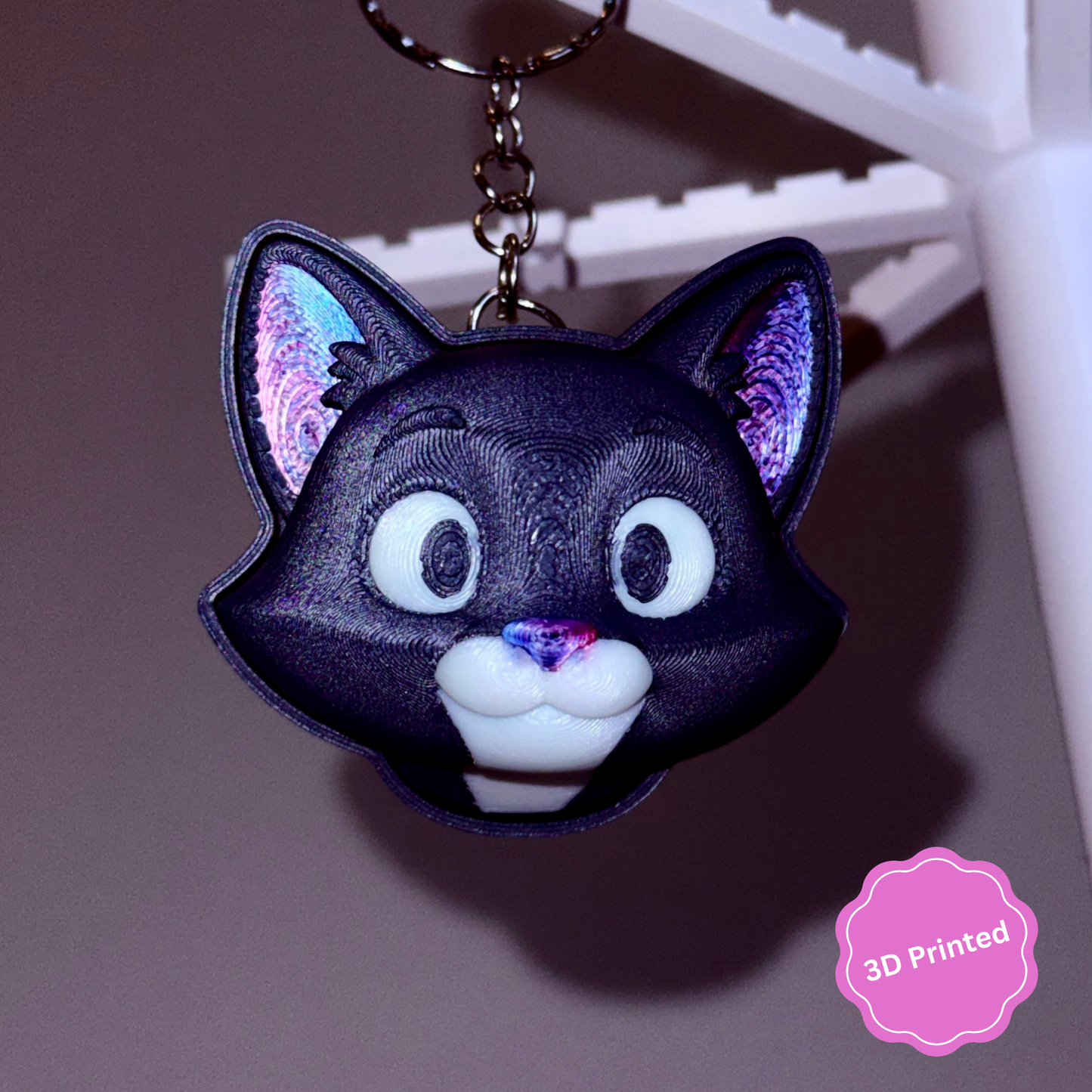 😺🐁 3D დაბეჭდილი ტომი და ჯერი ქლიქერი ბრელოკი / 3D Printed Tom and Jerry Fidget Toy Keychain