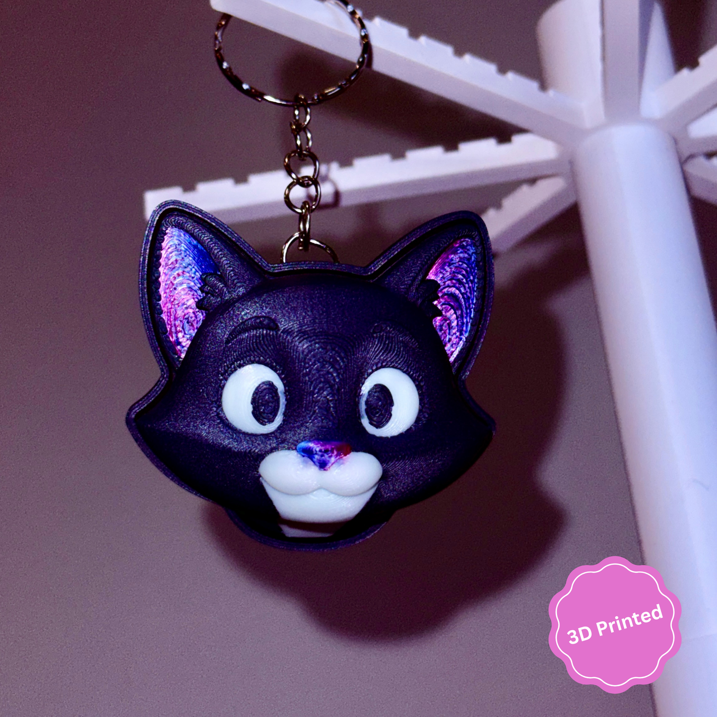 😺🐁 3D დაბეჭდილი ტომი და ჯერი ქლიქერი ბრელოკი / 3D Printed Tom and Jerry Fidget Toy Keychain