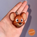 😺🐁 3D დაბეჭდილი ტომი და ჯერი ქლიქერი ბრელოკი / 3D Printed Tom and Jerry Fidget Toy Keychain