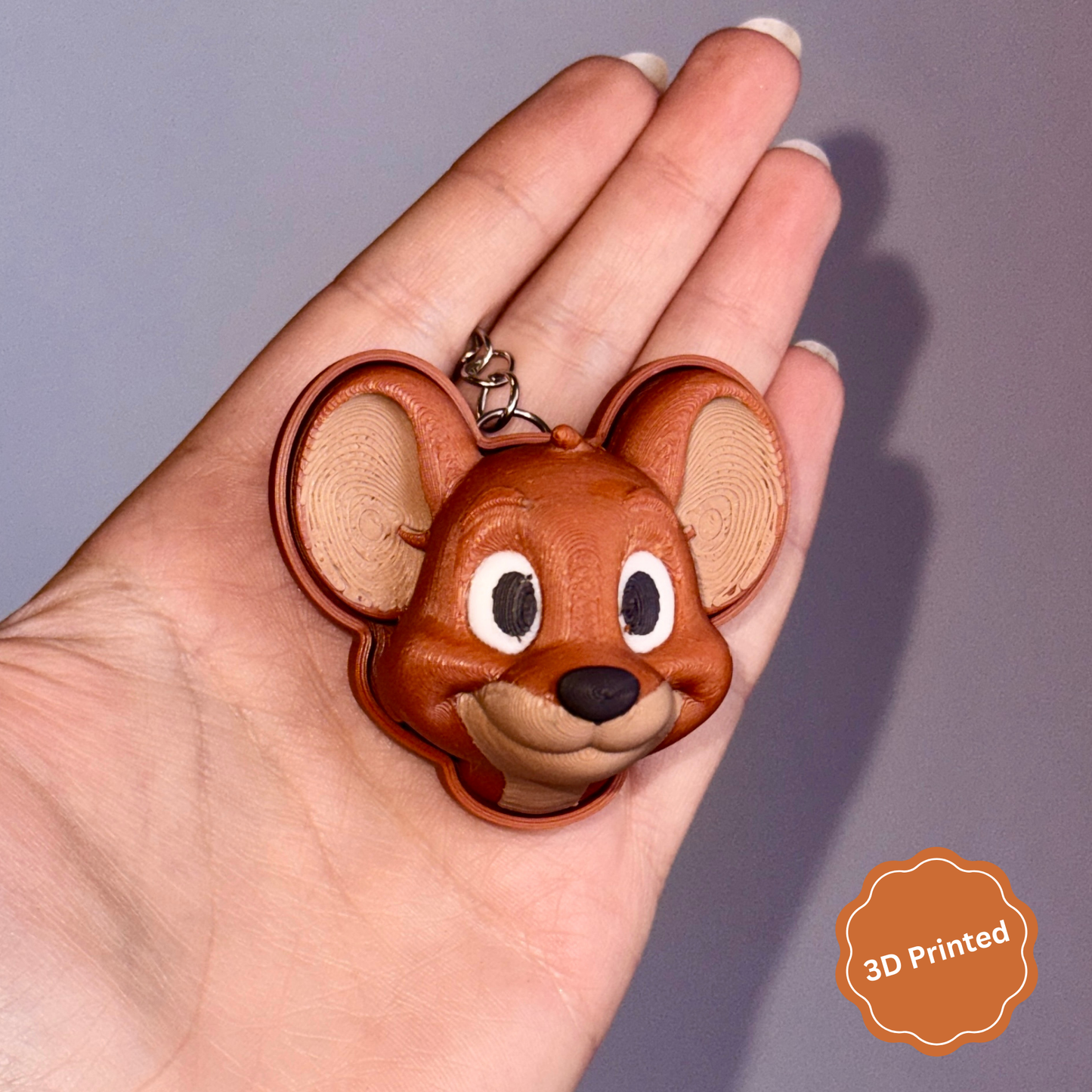 😺🐁 3D დაბეჭდილი ტომი და ჯერი ქლიქერი ბრელოკი / 3D Printed Tom and Jerry Fidget Toy Keychain