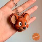 😺🐁 3D დაბეჭდილი ტომი და ჯერი ქლიქერი ბრელოკი / 3D Printed Tom and Jerry Fidget Toy Keychain