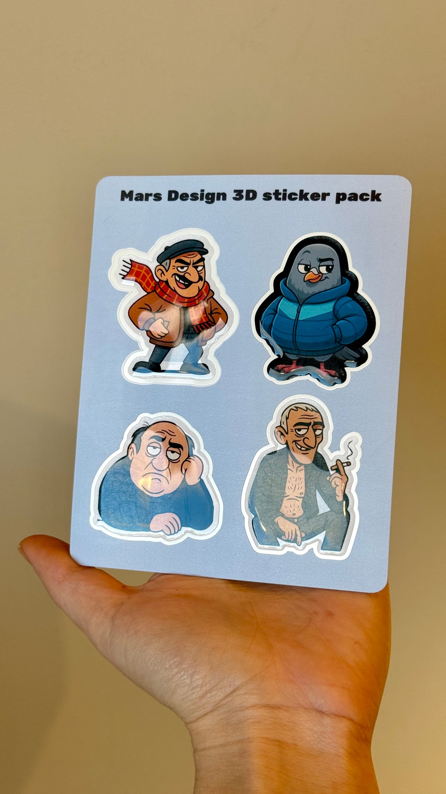 ცხელი ძაღლი & more 3D sticker pack მოცულობითი სტიკერები