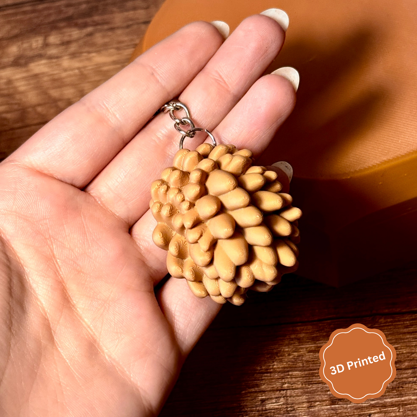 🦔 3D დაბეჭდილი ზღარბი ქლიქერი ბრელოკი / 3D Printed Hedgehog Fidget Toy Keychain