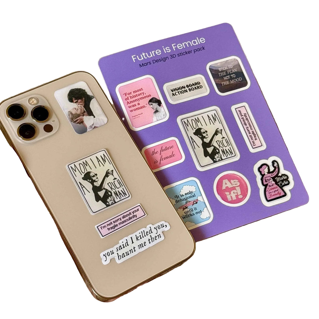 Future is Female sticker pack მოცულობითი სტიკერები