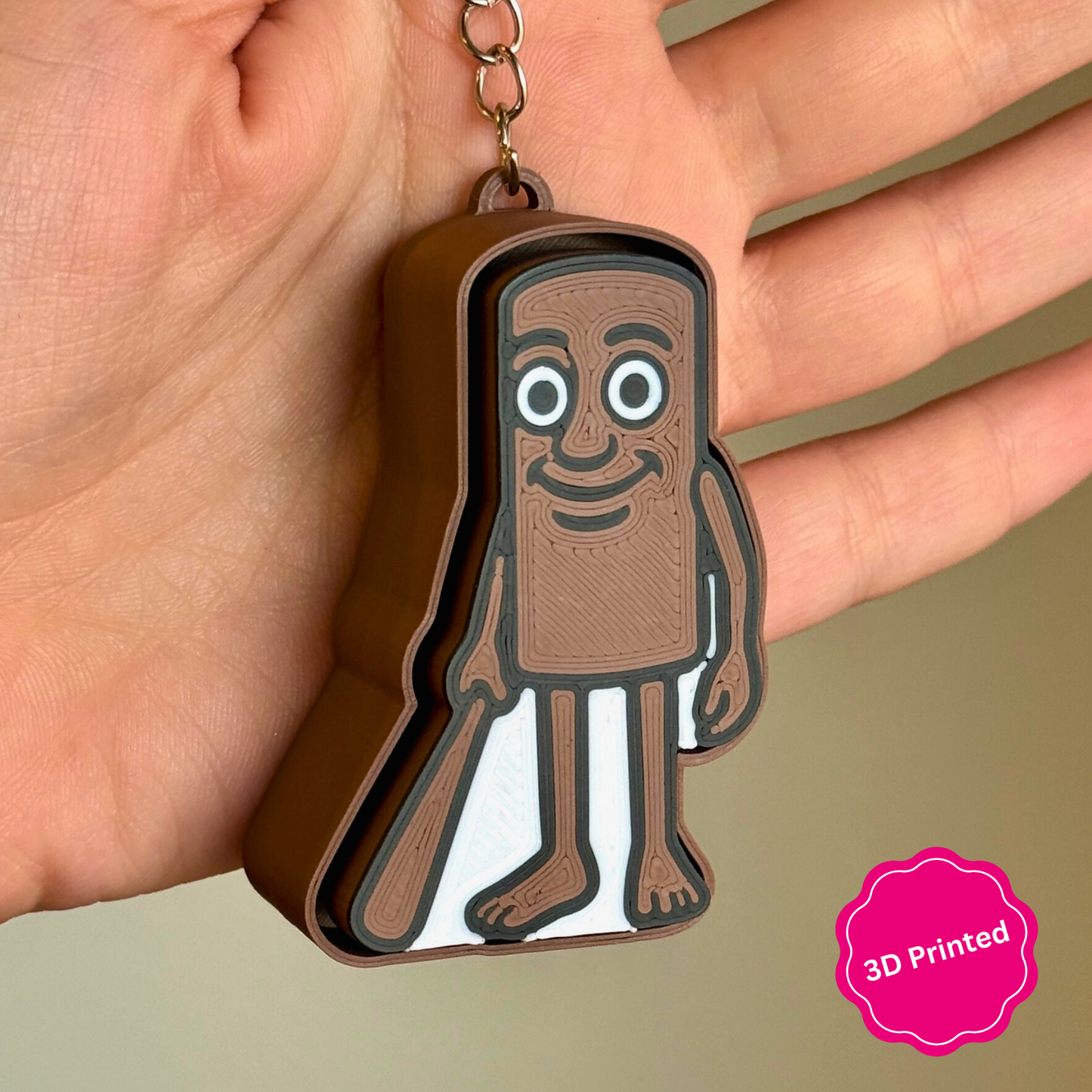 3D დაბეჭდილი ტრალალერო ტრალალა ქლიქერი ბრელოკი 2ც. / 3D Printed Tralalero Tralala Fidget Toy Keychain 2pcs.