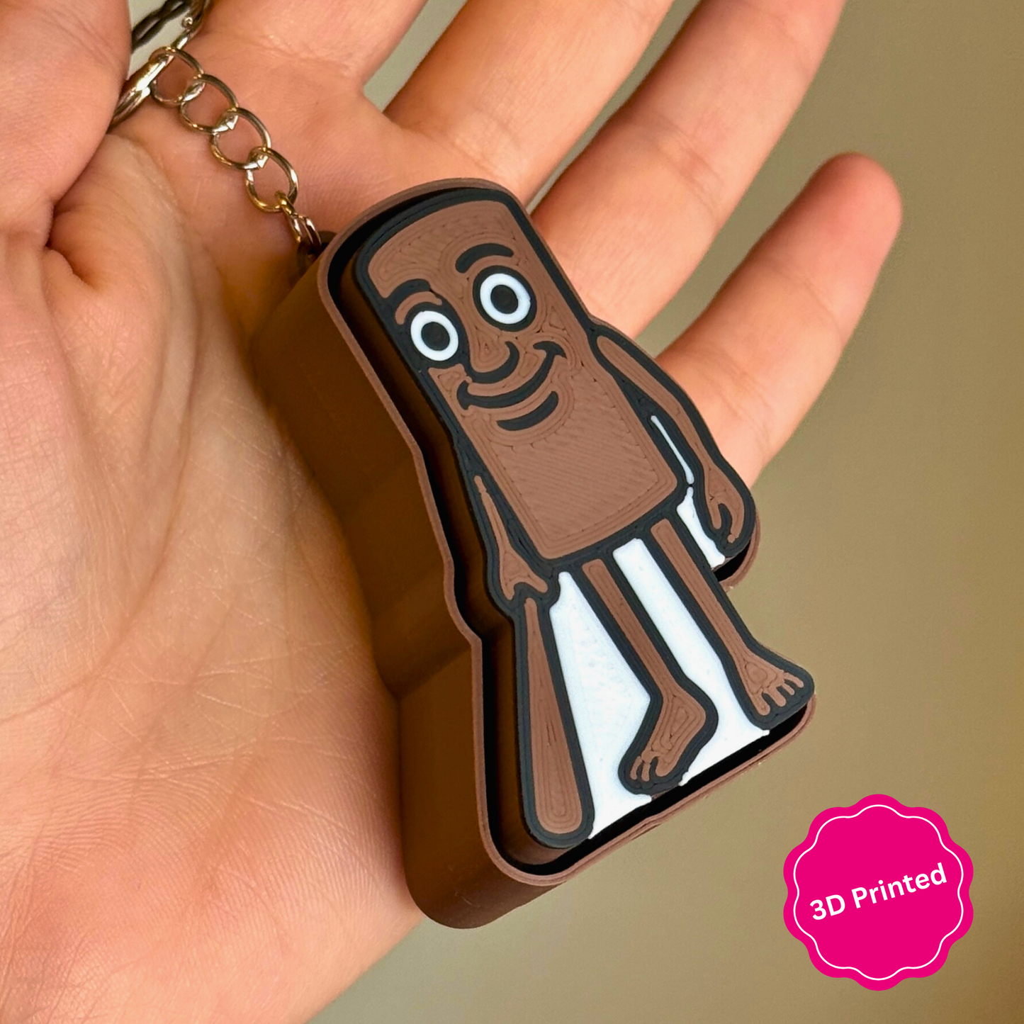 3D დაბეჭდილი ტრალალერო ტრალალა ქლიქერი ბრელოკი 2ც. / 3D Printed Tralalero Tralala Fidget Toy Keychain 2pcs.