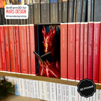 🐉 3D დაბეჭდილი დრაკონი თაროს დეკორი წითელი / 3D Printed Dragon Booknook