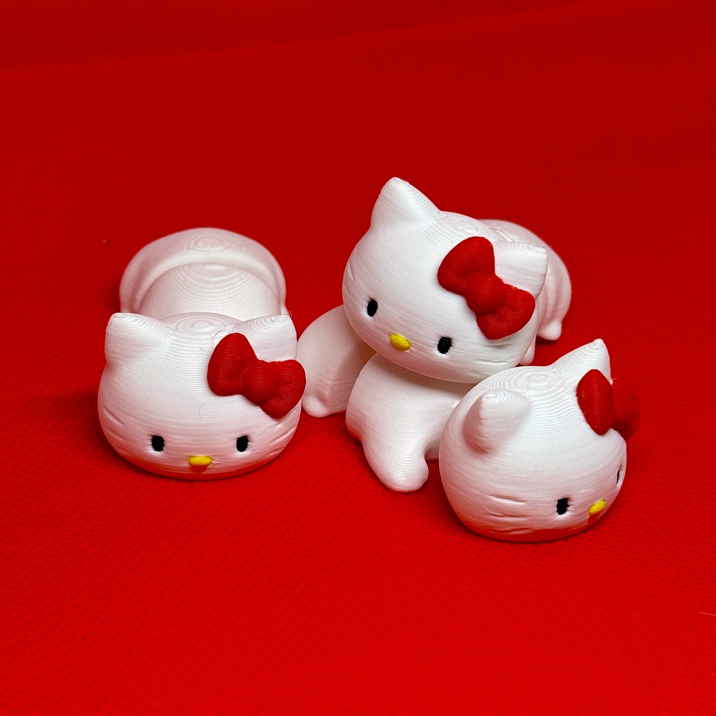 3D დაბეჭდილი ჰელოუ ქიტი ბრელოკი / 3D Printed Hello Kitty Keychain