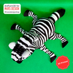 🦓 3D დაბეჭდილი ზებრა / 3D Printed Zebra