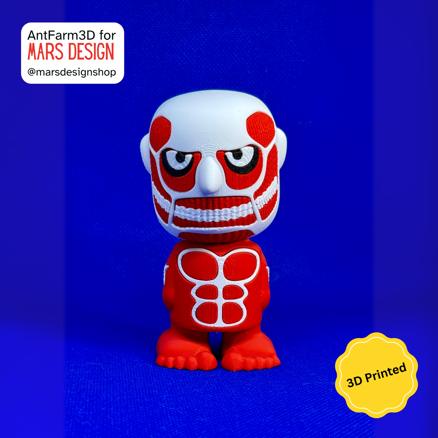 🔥 3D დაბეჭდილი ტიტანი / 3D Printed Titan [ Attack on Titan ]