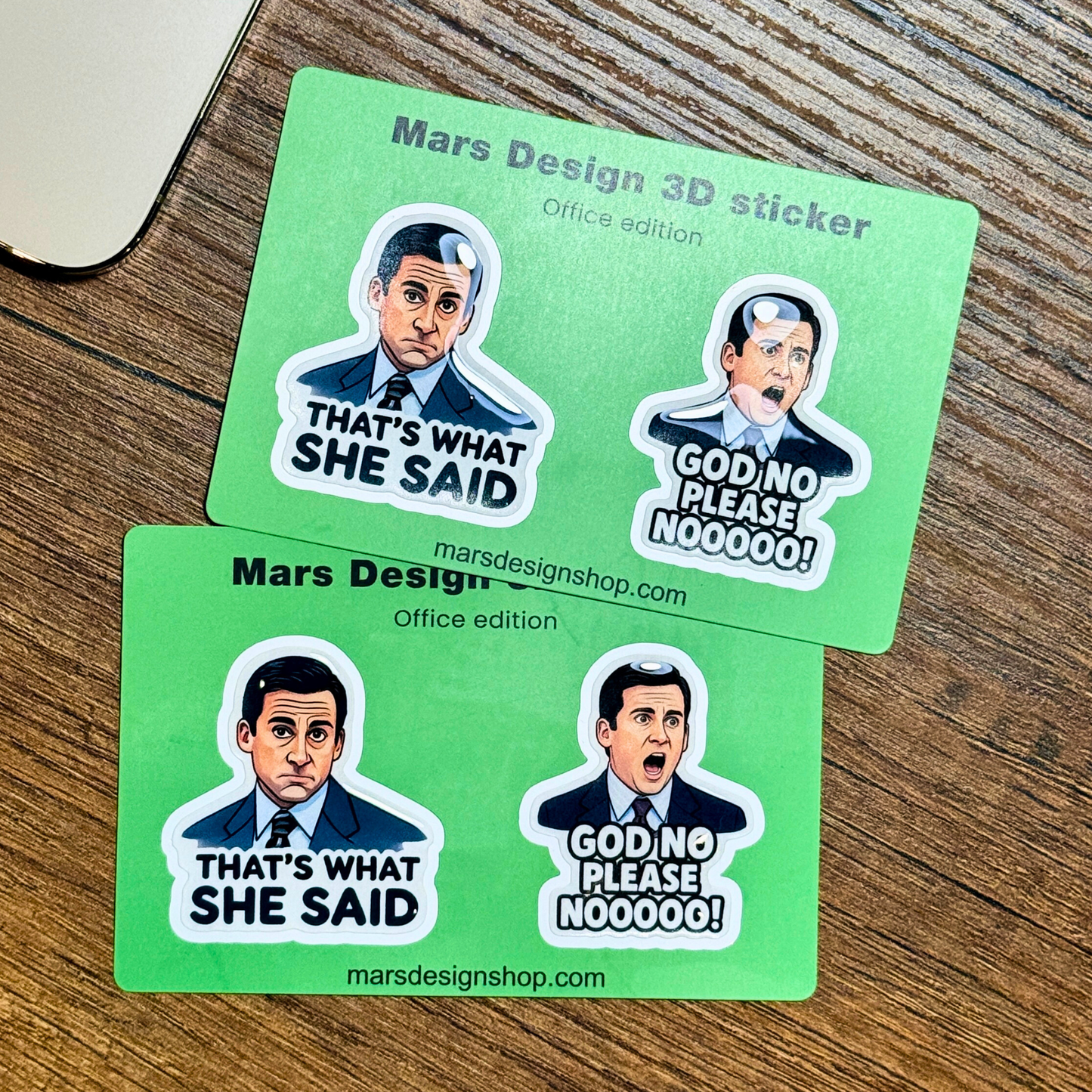 3D Mike from Office ოფისი 3D მოცულობითი სტიკერები 2ც That's What She Said