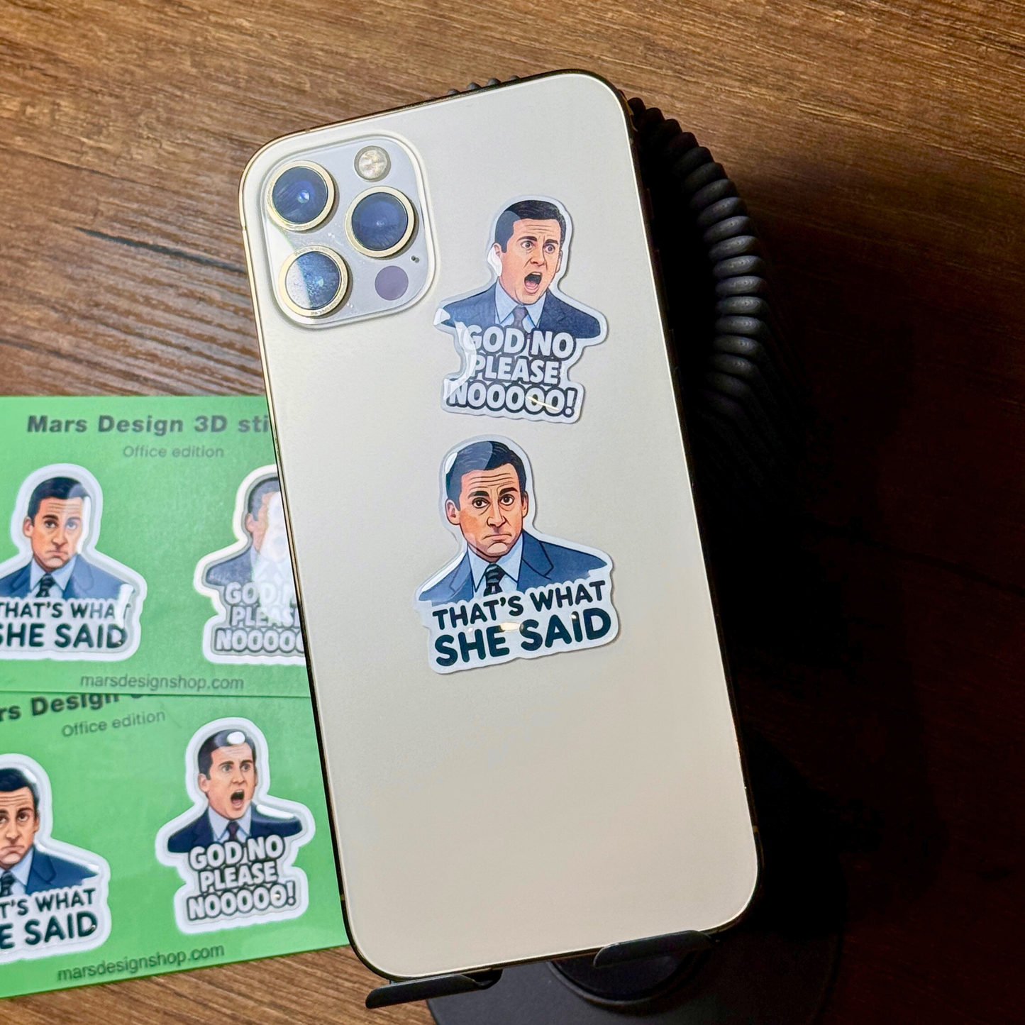 3D Mike from Office ოფისი 3D მოცულობითი სტიკერები 2ც That's What She Said