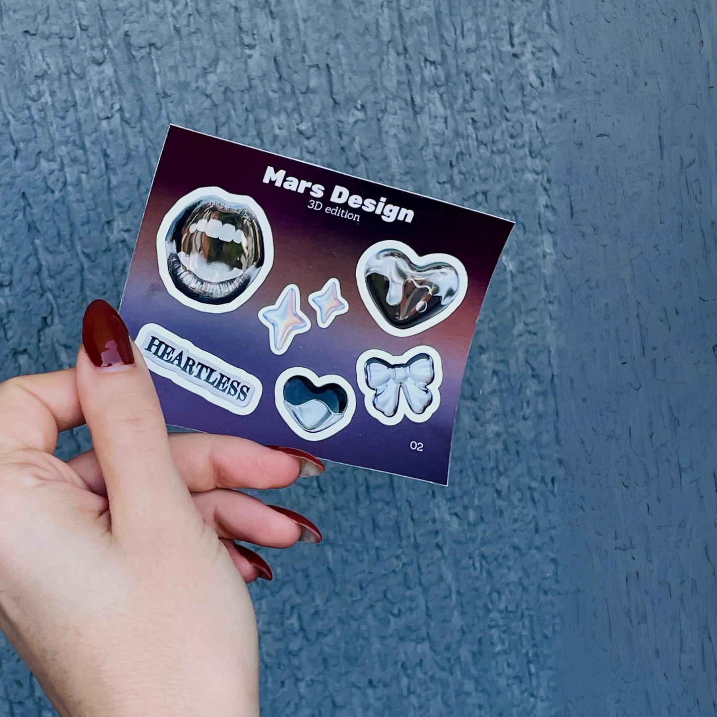 3D Heartless sticker pack მოცულობითი სტიკერები