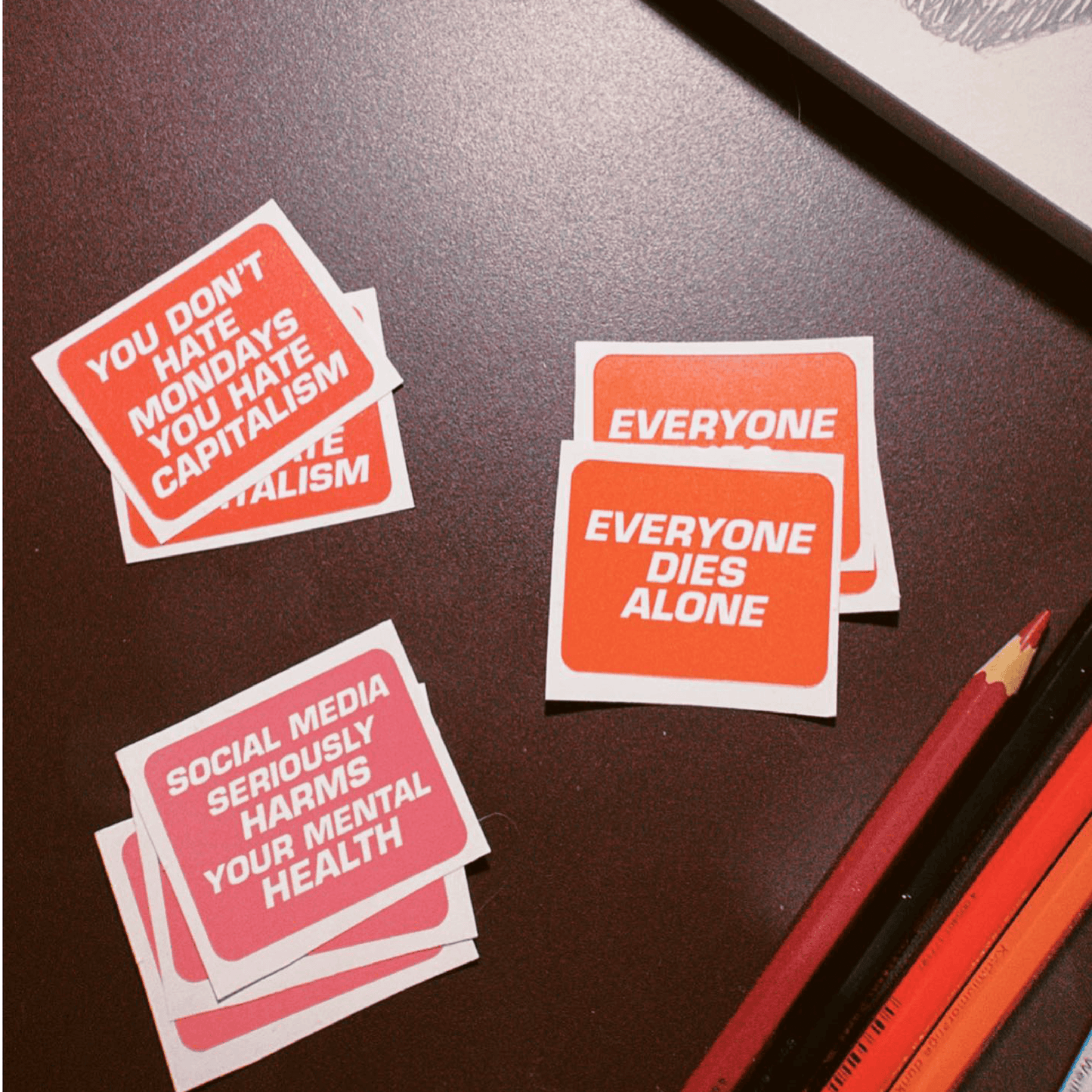 სტიკერების ნაკრები, ფრაზები 6ც