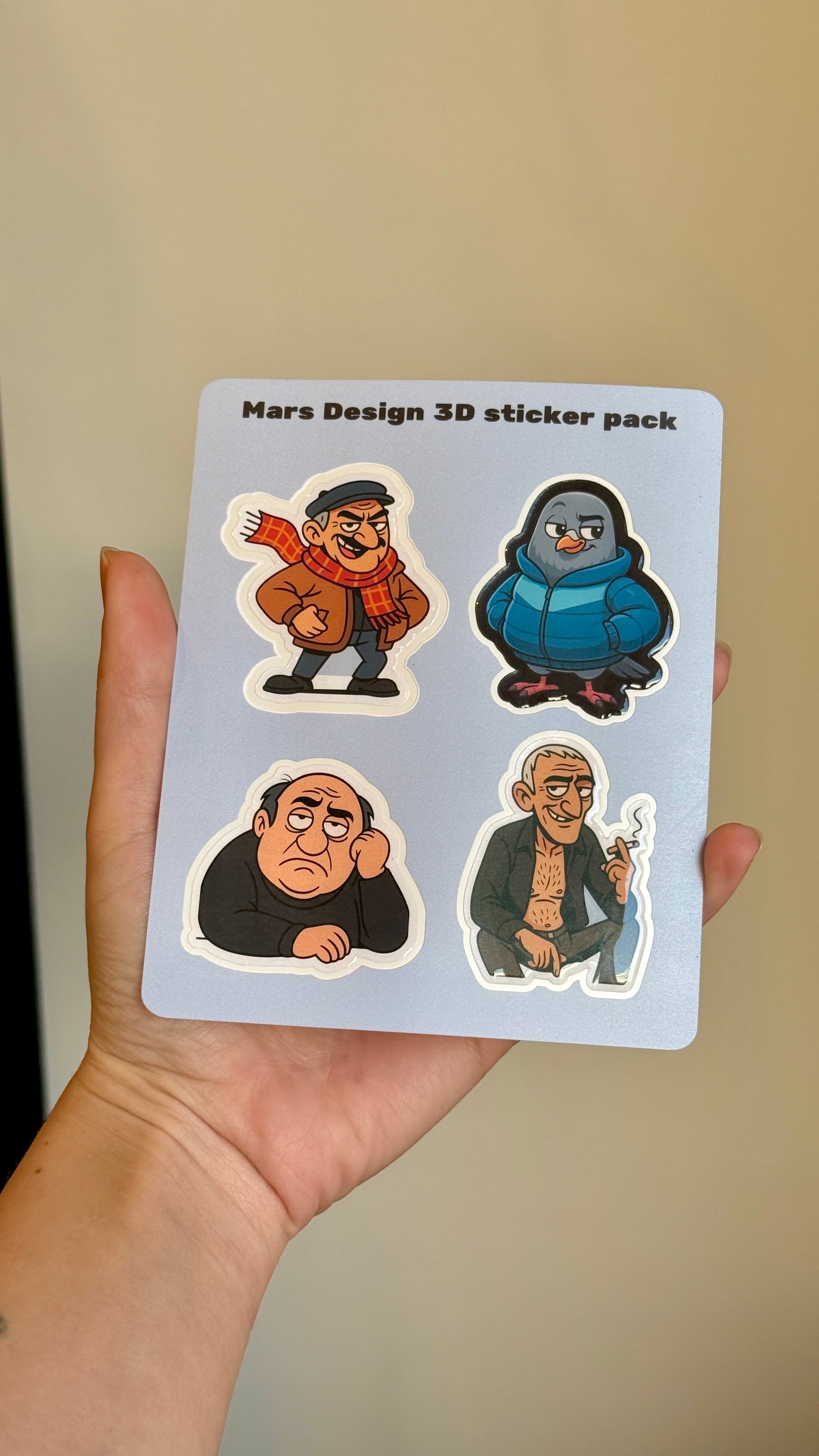 ცხელი ძაღლი & more 3D sticker pack მოცულობითი სტიკერები