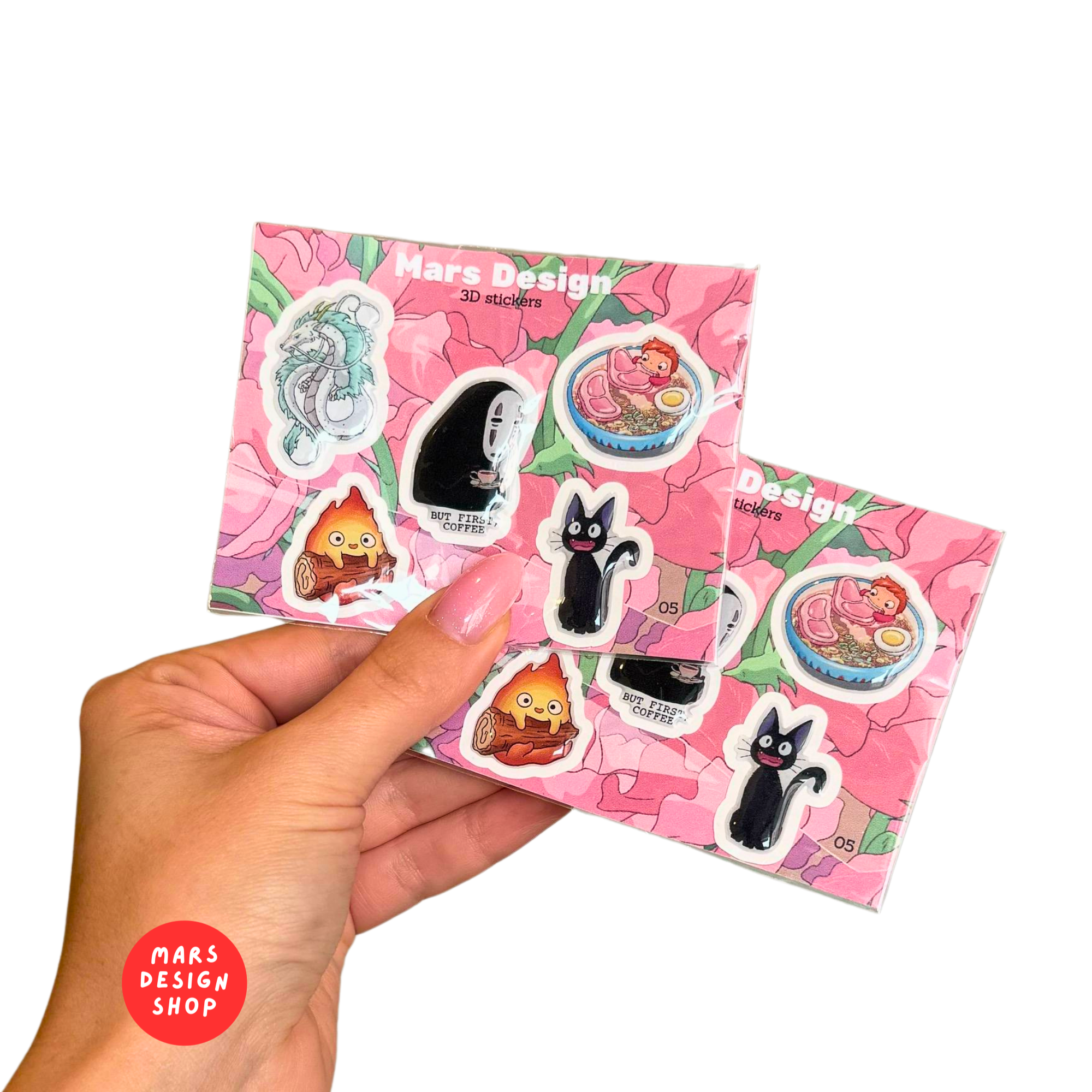 3D Miyazaki Ghibli sticker pack მოცულობითი სტიკერები